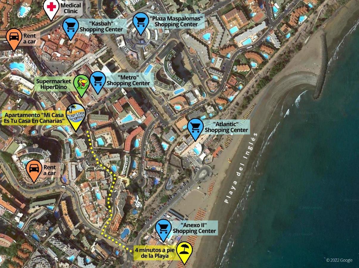 Playa Del Ingles, 4 Min A Pie De La Playa Lejlighed Maspalomas  Eksteriør billede
